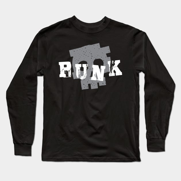 punk skull design Long Sleeve T-Shirt by lkn